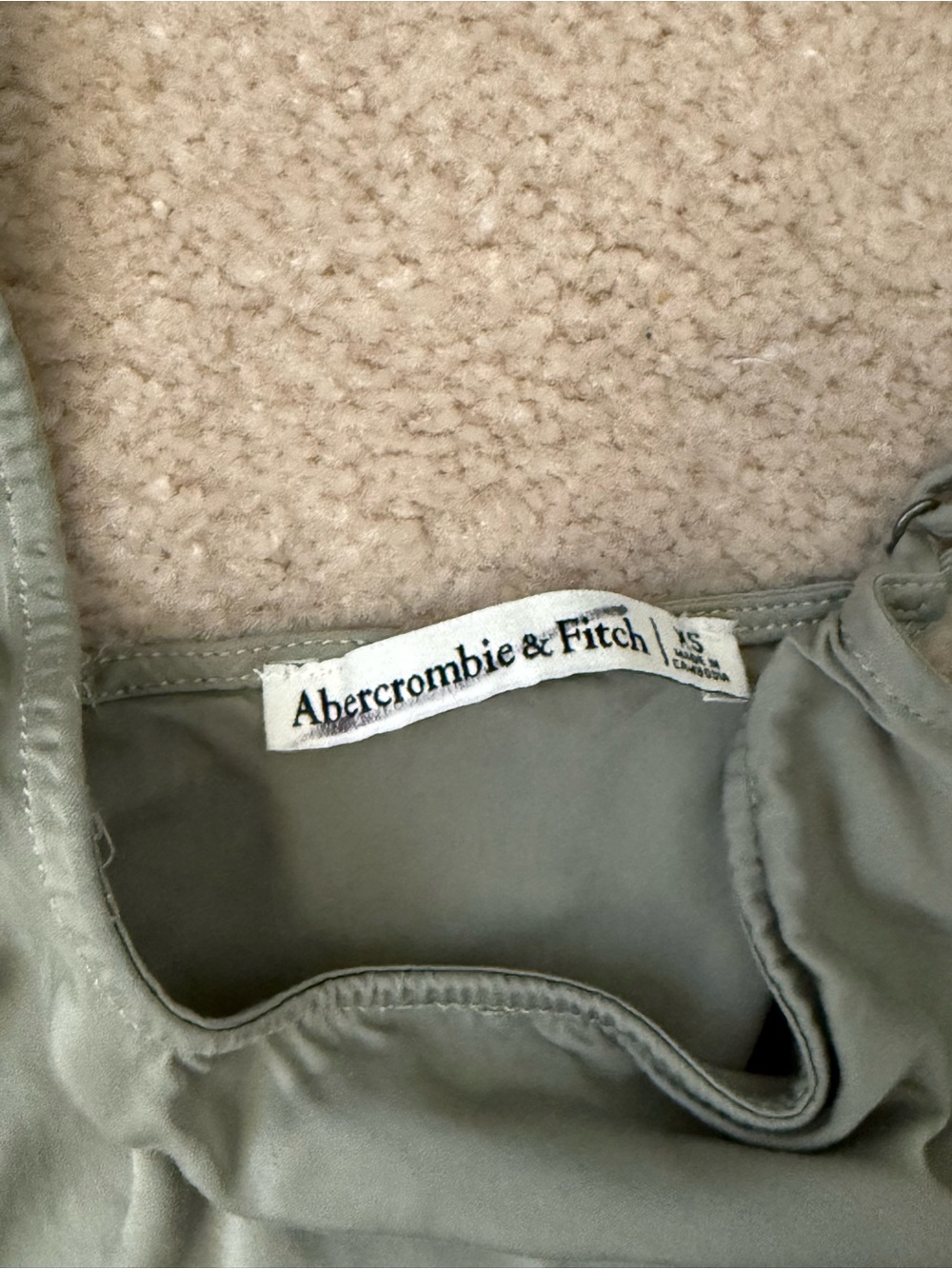 Abercrombie Women's Olive Green Tank - Picture 2 of 2